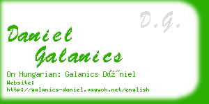 daniel galanics business card